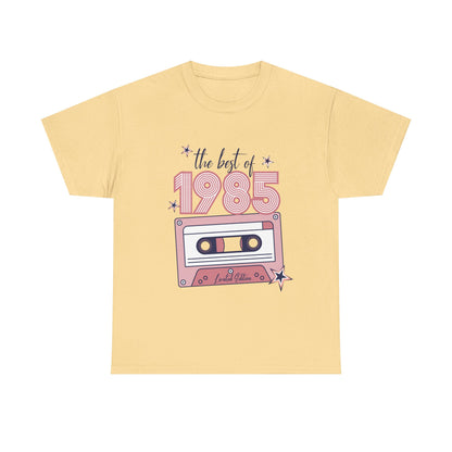 Retro 1985 Music Tee | Vintage Style Unisex Cotton Shirt, Perfect for Nostalgia Lovers, Gift for Music Lovers, 40th Birthday Celebration