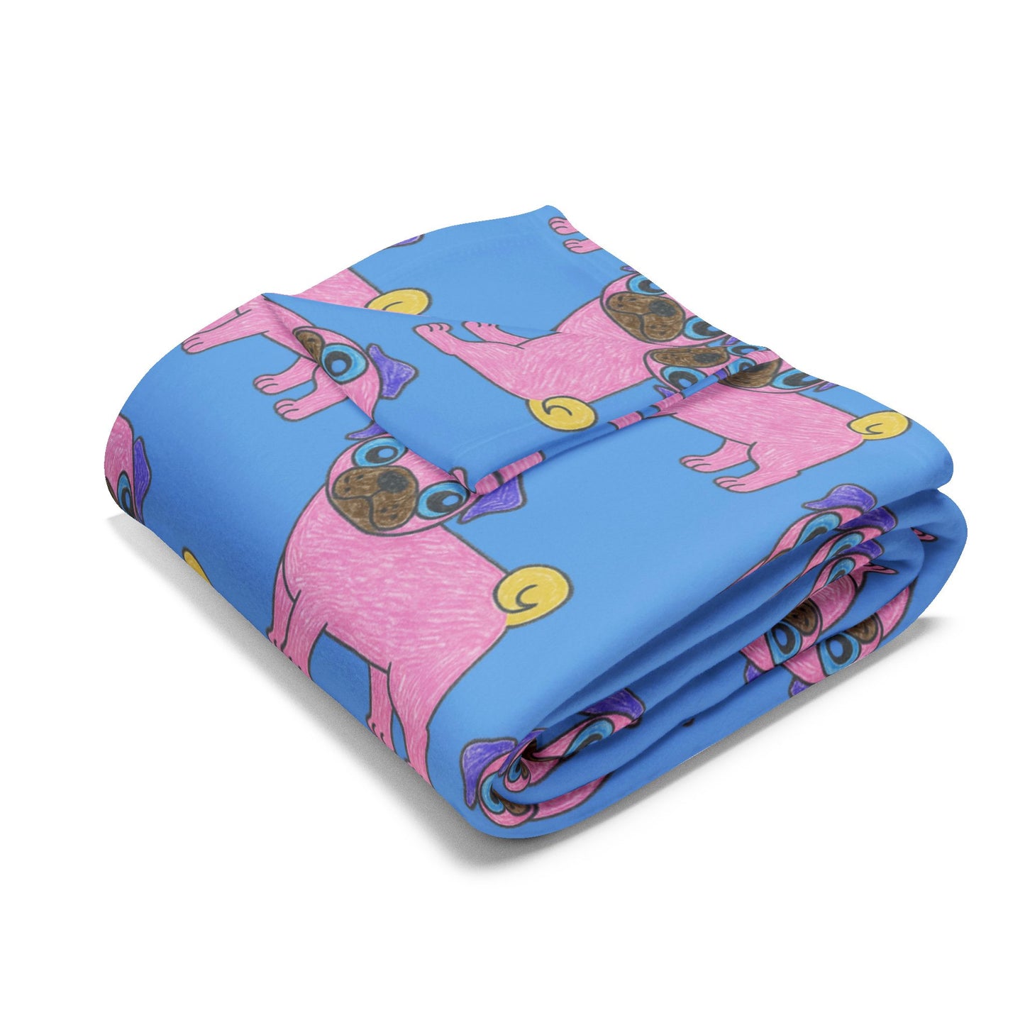 Personalised Kids’ Drawing Blanket – Custom Repeating Pattern Throw with Your Child’s Artwork (30x40”)