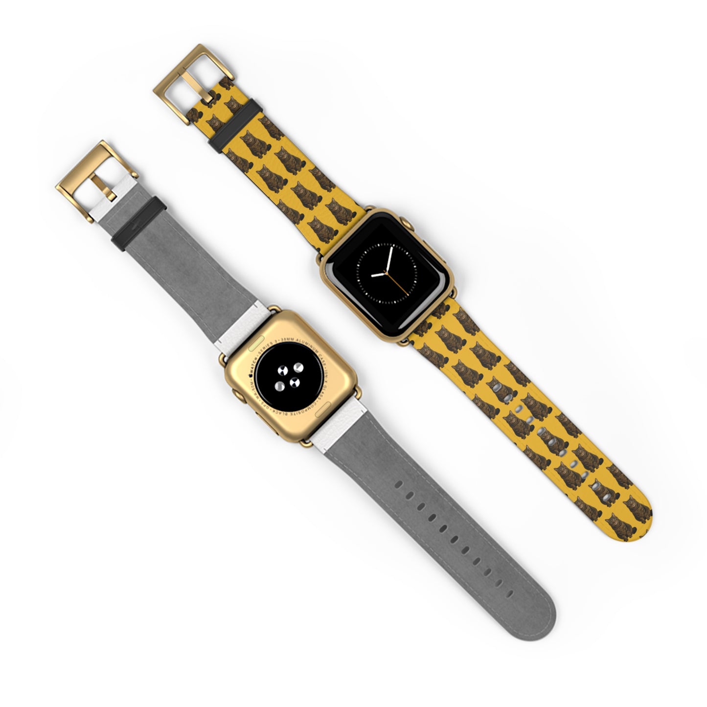 Personalised Pet Photo Apple Watch Strap – Custom Repeating Pattern Band (Multiple Colours, Sizes & Metal Finishes)
