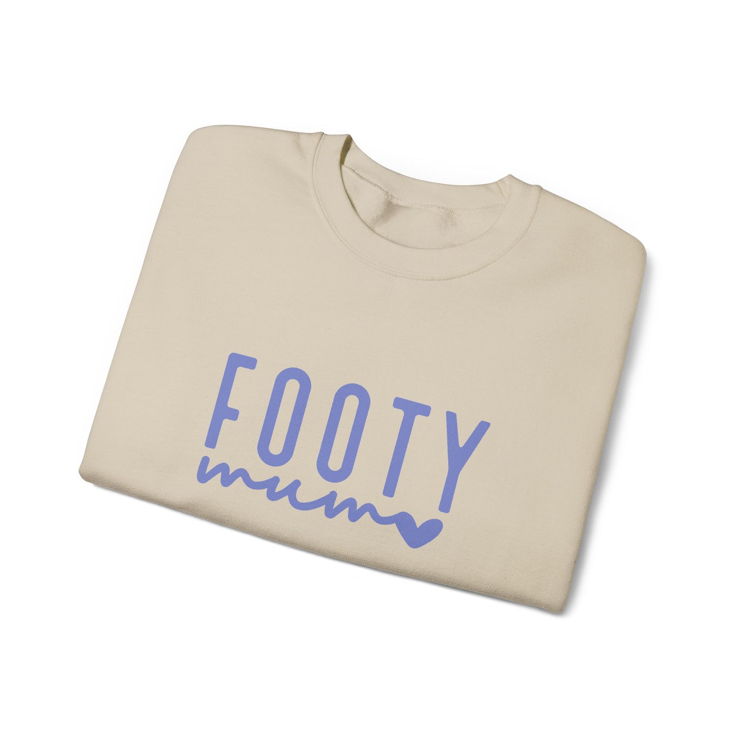 Footy Mum Sweatshirt – Football Mum Jumper, Casual Match Day Top, Gift for Football-Loving Mums