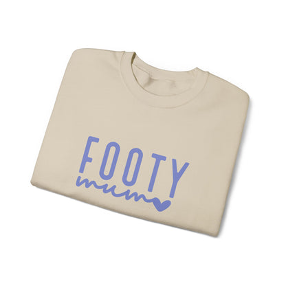 Footy Mum Sweatshirt – Football Mum Jumper, Casual Match Day Top, Gift for Football-Loving Mums