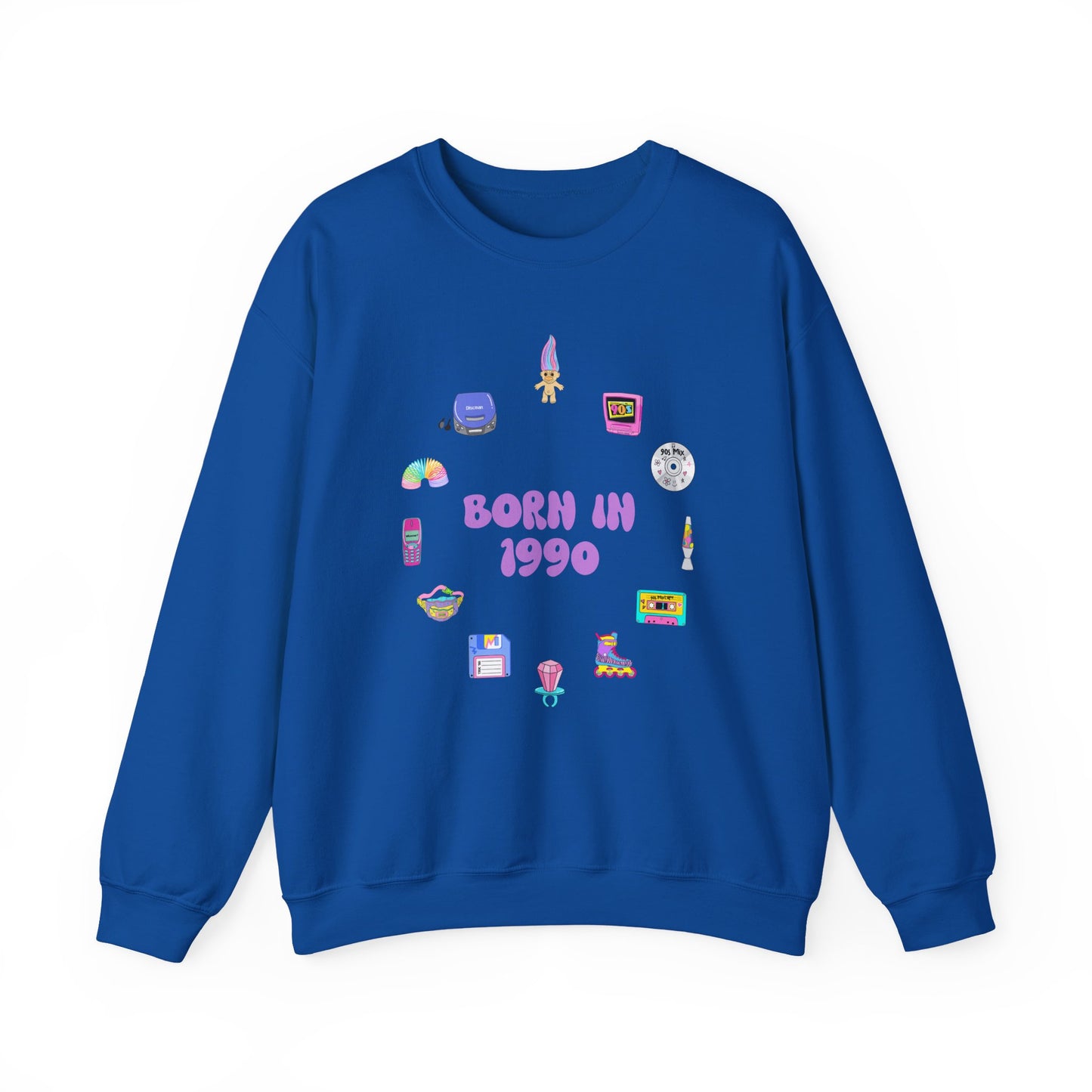 Personalised 90s Birth Year Sweatshirt (1990–1999) | Retro Aesthetic Unisex Jumper