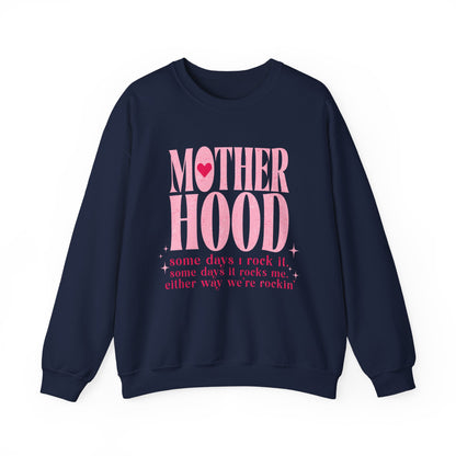 Motherhood Crewneck Sweatshirt | Cozy Women's Gift | Stylish Mom Life Sweatshirt, Gift for New Moms, Mother's Day Apparel, Casual Comfort