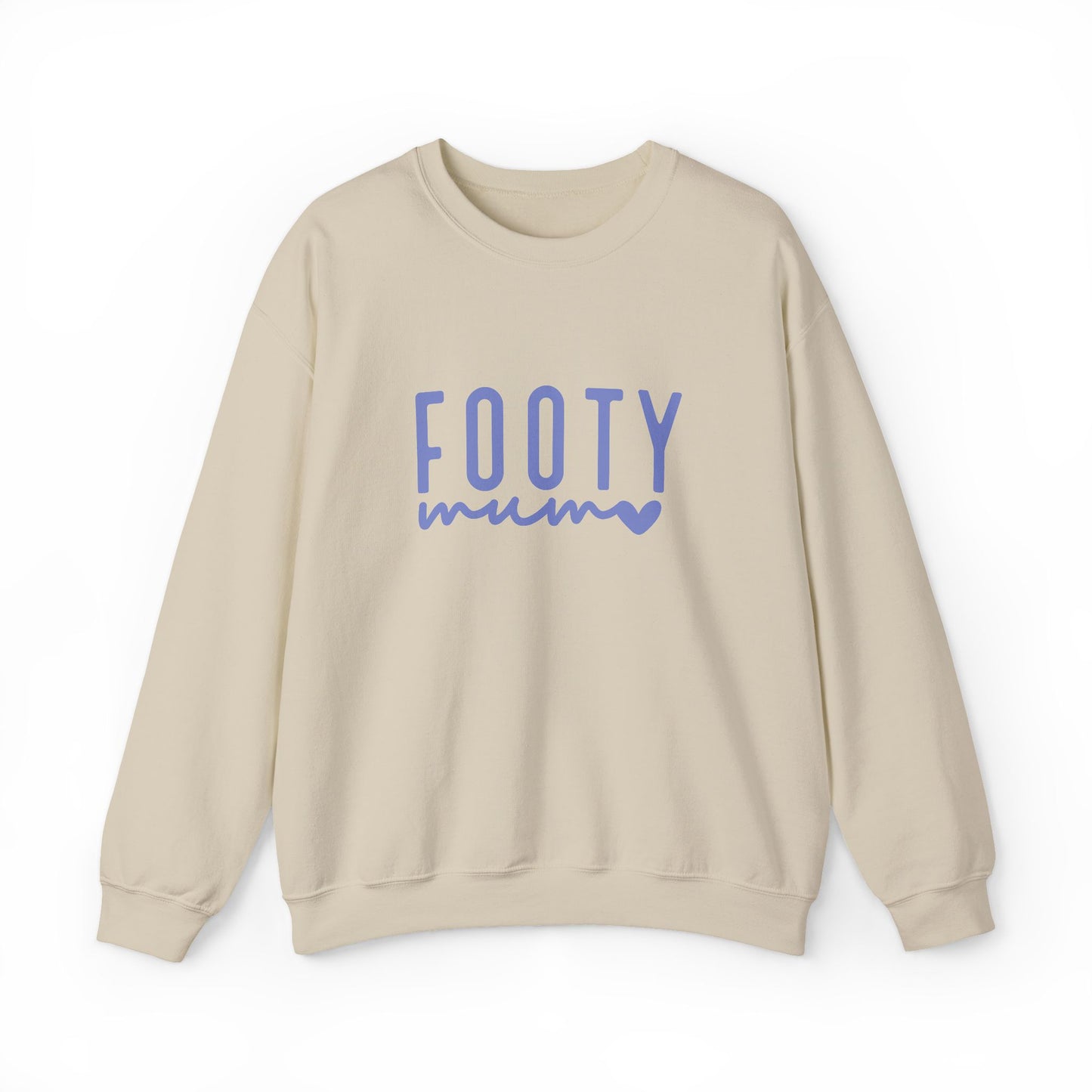 Footy Mum Sweatshirt – Football Mum Jumper, Casual Match Day Top, Gift for Football-Loving Mums