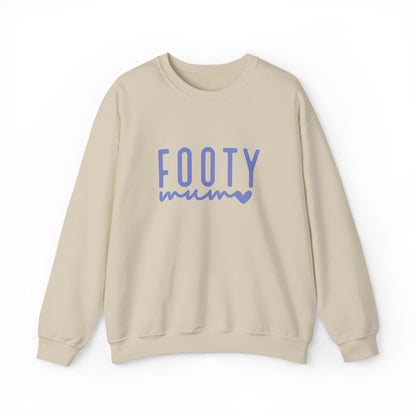 Footy Mum Sweatshirt – Football Mum Jumper, Casual Match Day Top, Gift for Football-Loving Mums