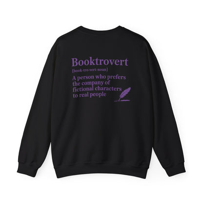 Booktrovert Definition Sweatshirt | Cozy Book Lover Crewneck