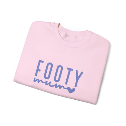 Footy Mum Sweatshirt – Football Mum Jumper, Casual Match Day Top, Gift for Football-Loving Mums