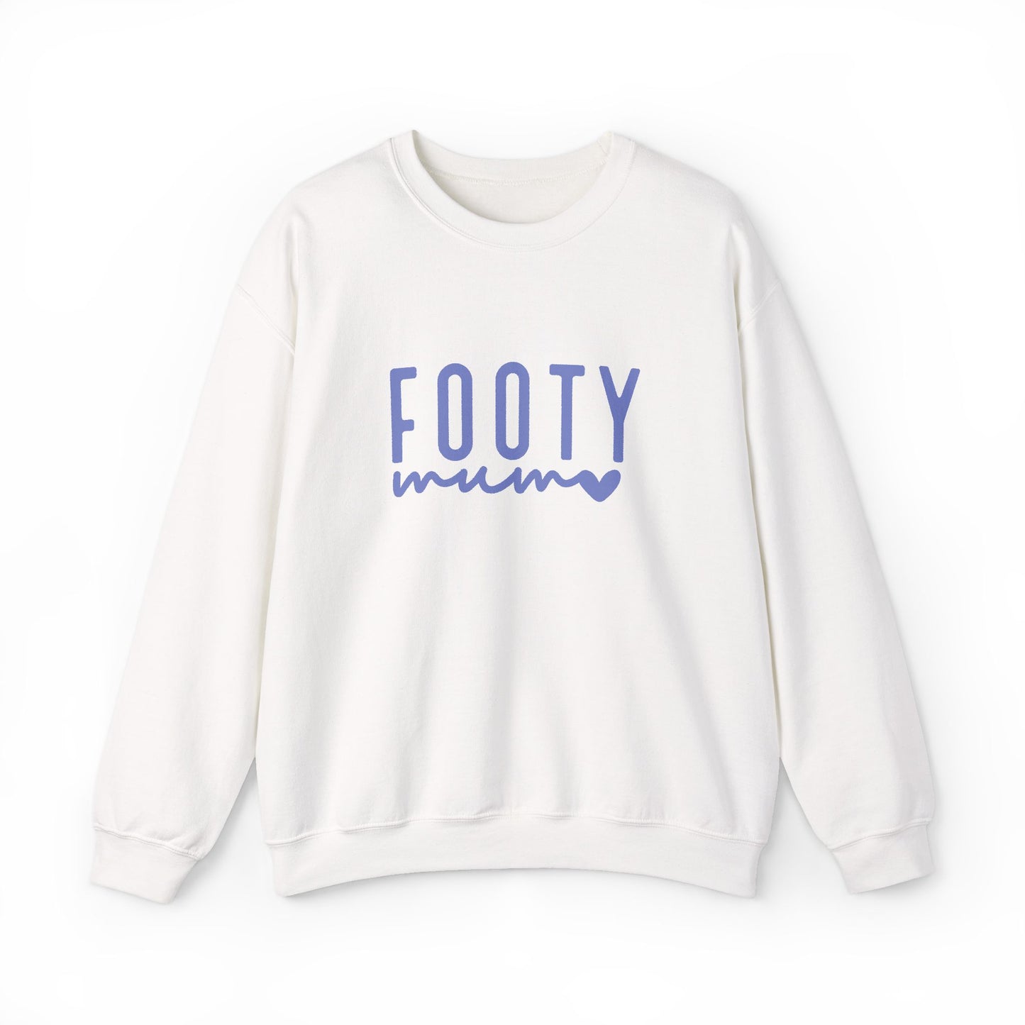Footy Mum Sweatshirt – Football Mum Jumper, Casual Match Day Top, Gift for Football-Loving Mums