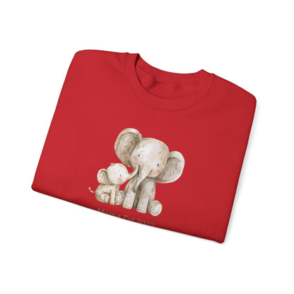 Personalised Mama Est. Year Sweatshirt – Elephant Mama & Baby Design
