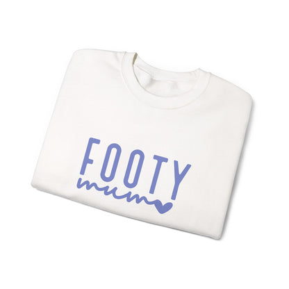 Footy Mum Sweatshirt – Football Mum Jumper, Casual Match Day Top, Gift for Football-Loving Mums