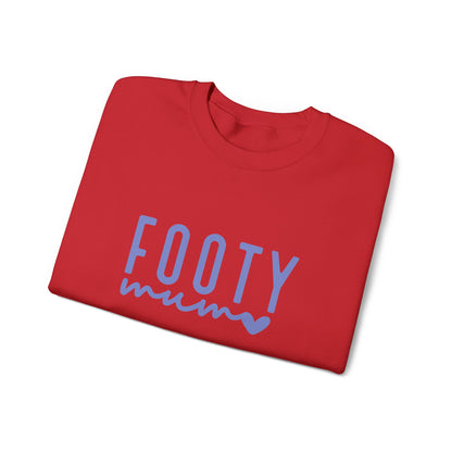 Footy Mum Sweatshirt – Football Mum Jumper, Casual Match Day Top, Gift for Football-Loving Mums
