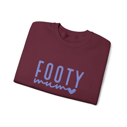 Footy Mum Sweatshirt – Football Mum Jumper, Casual Match Day Top, Gift for Football-Loving Mums