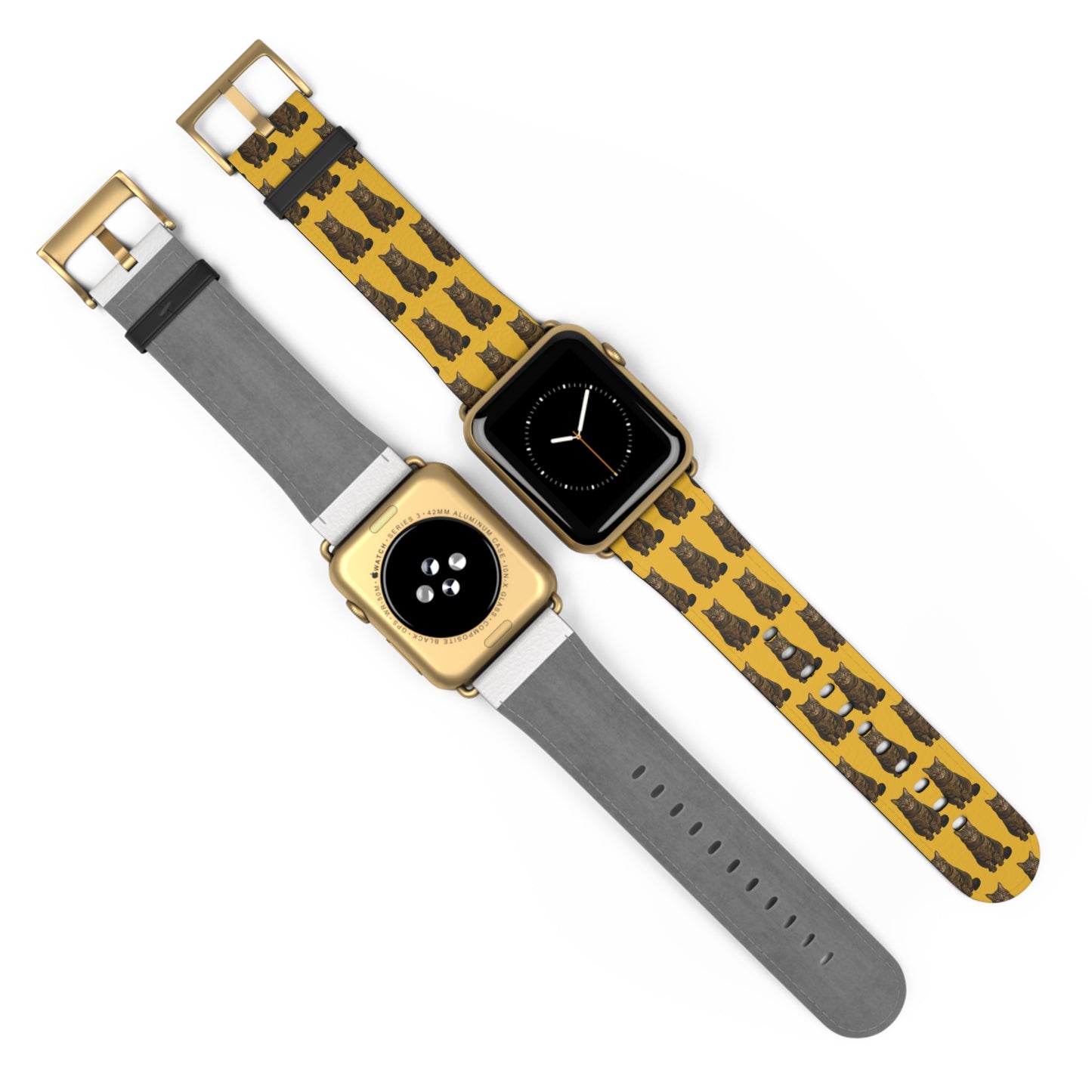 Personalised Pet Photo Apple Watch Strap – Custom Repeating Pattern Band (Multiple Colours, Sizes & Metal Finishes)