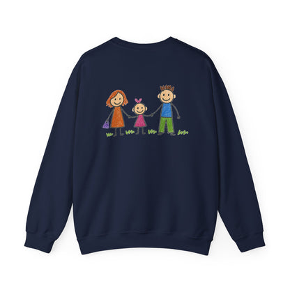 Personalised Kids Drawing Sweatshirt – Custom Child’s Artwork Printed on Back