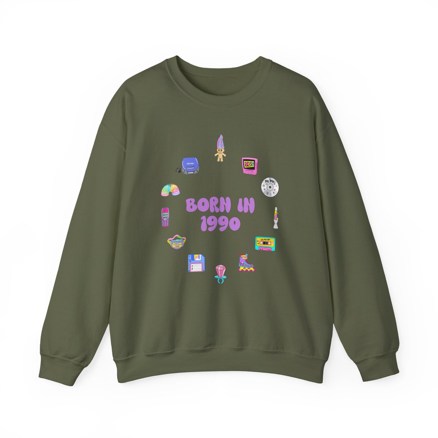 Personalised 90s Birth Year Sweatshirt (1990–1999) | Retro Aesthetic Unisex Jumper